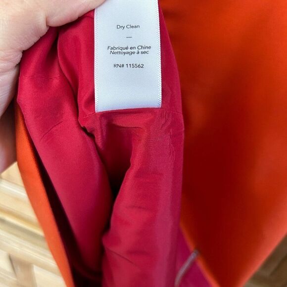 Elizabeth and James Orange Sleeveless Blouse Zip Back Autumn Tank Top Size‎ XS - Picture 10 of 10